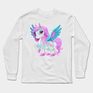 Baby pegasus for freedom and magic Long Sleeve T-Shirt